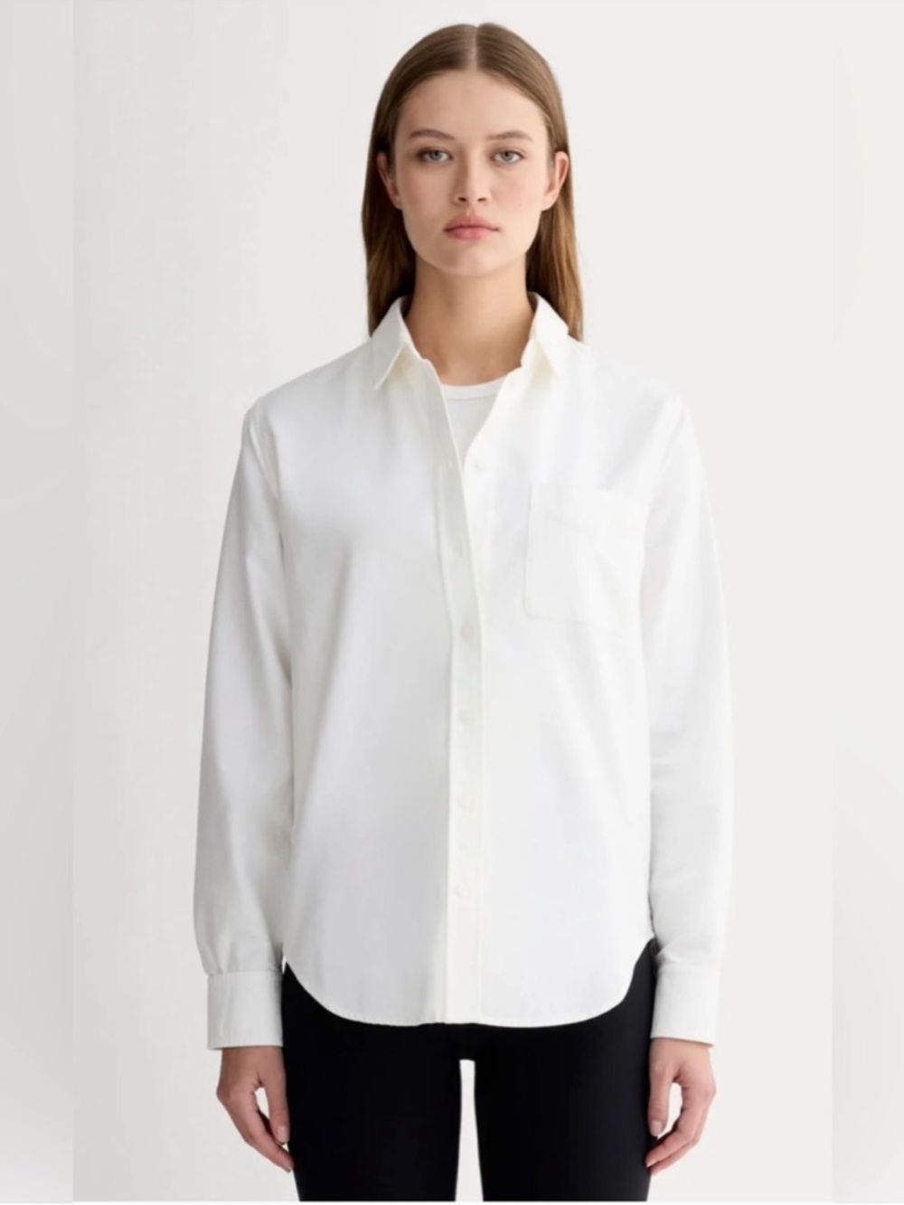 New Everlane The Must-Have Oxford Shirt In White Size 12